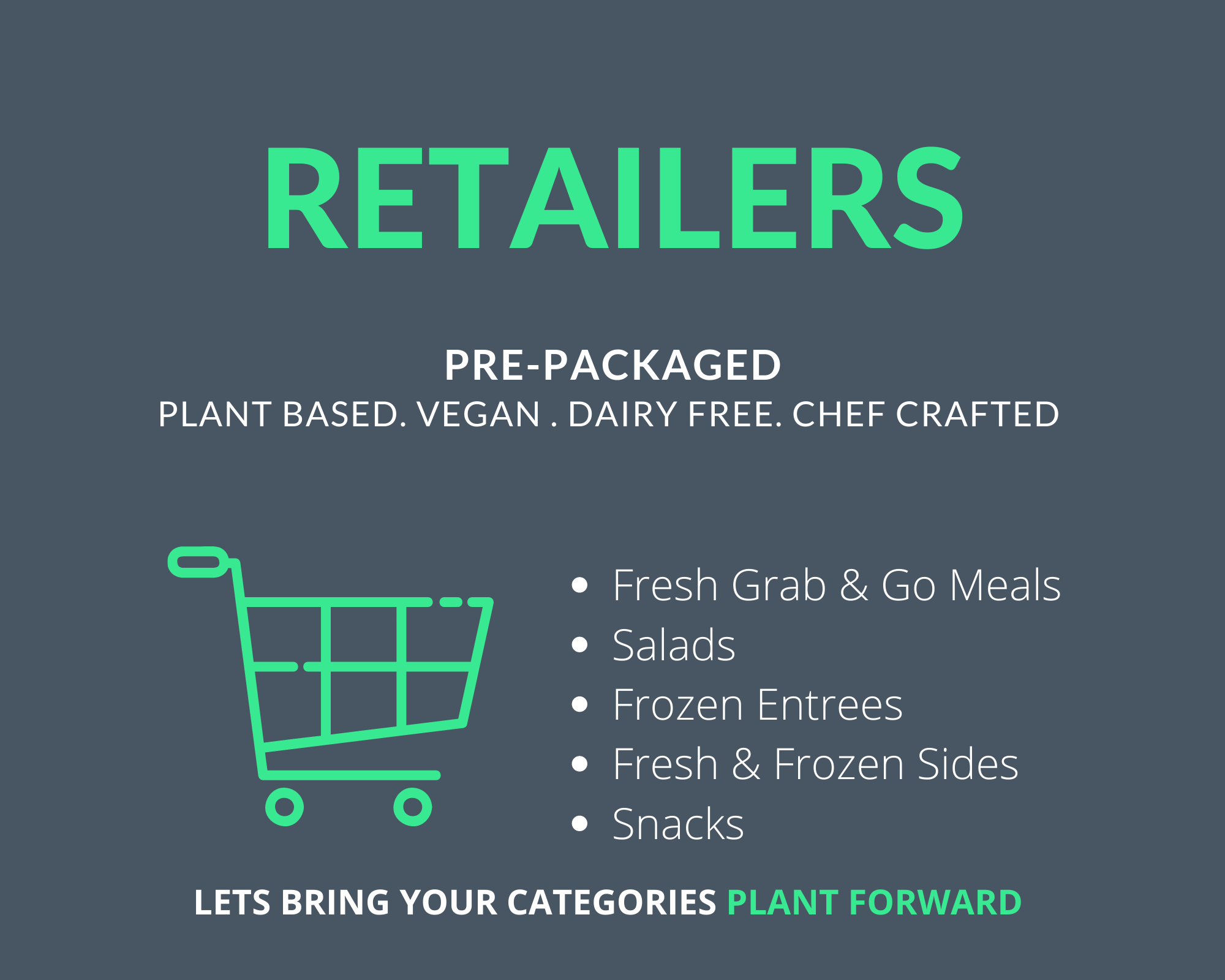 Plant Based Products for Retailers